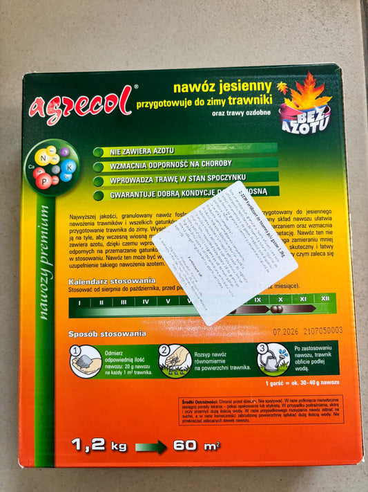 Agrecol – Îngrășământ de toamnă pentru gazon și iarbă decorativă