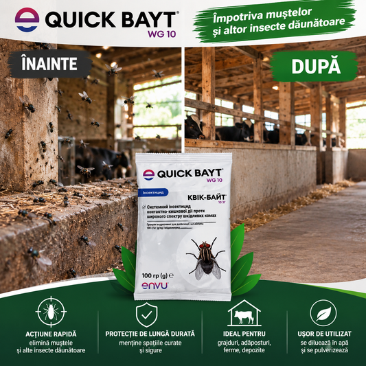 🪰 QUICK-BAYT WG 10 – Mod de utilizare